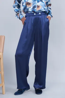 Letitia Wide Leg Pants Navy