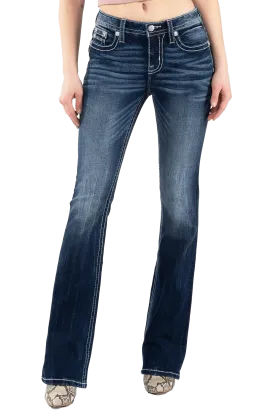 Miss Me Women's Angelic Steer Bootcut Jeans